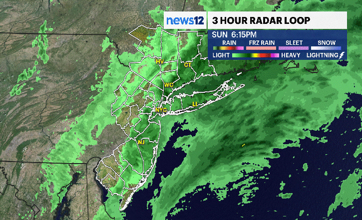 Radar through 745pm. Heaviest rain through Monday morning will be over ...