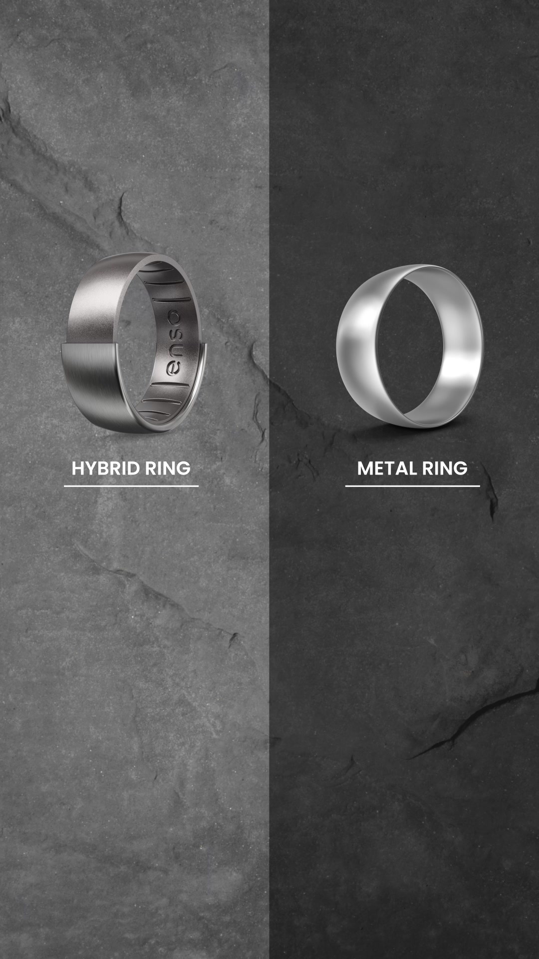 Meet Enso's 2-in-1 Hybrid Ring, where premium metal meets the comfort ...