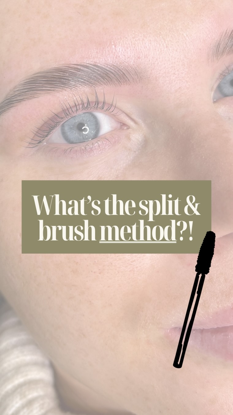 The Split-and-Brush Method ️Divide the brow visually into two sections ...