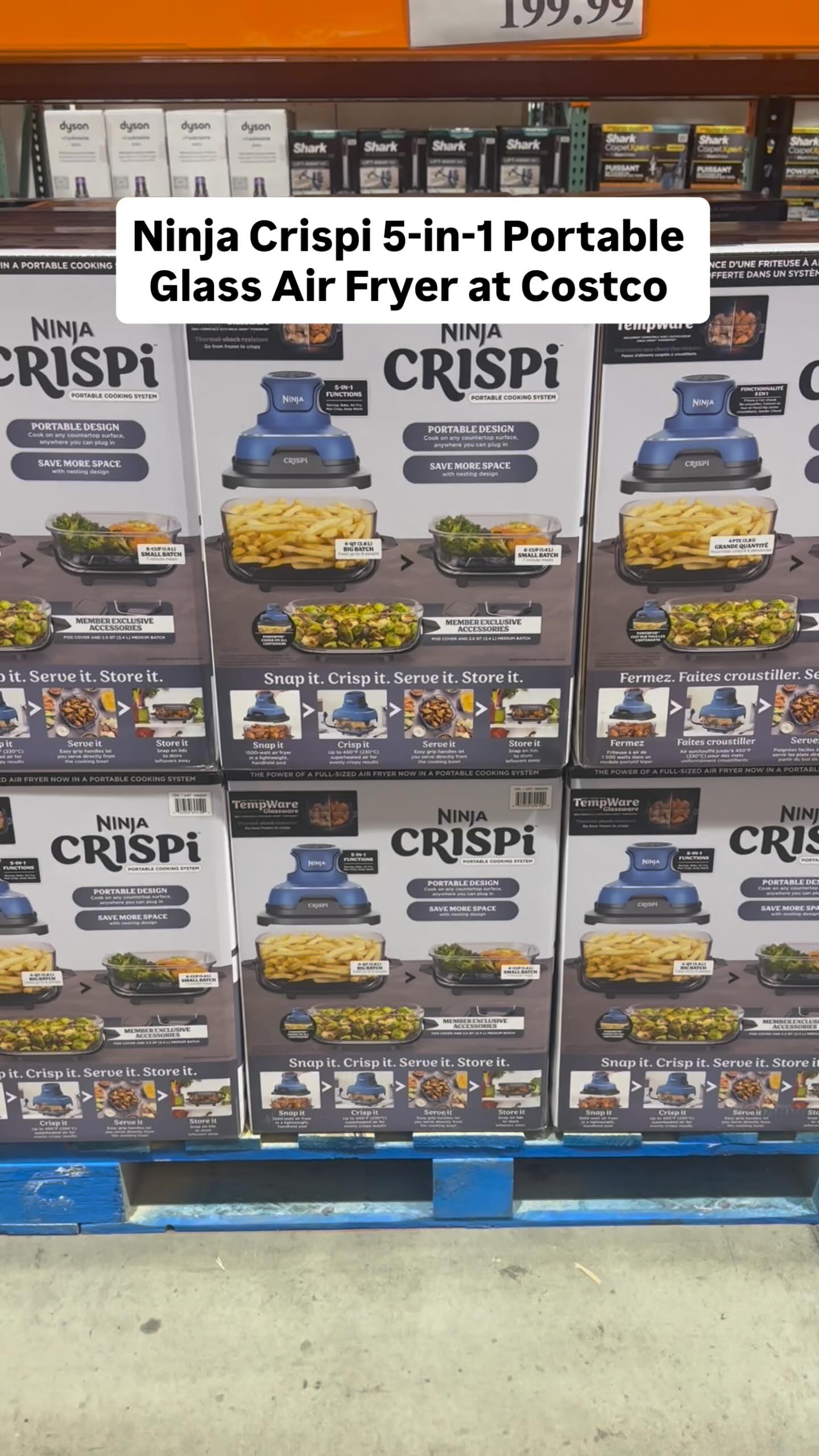 Ninja Crispi 5-in-1 Portable Glass Air Fryer at Costco for $199.99