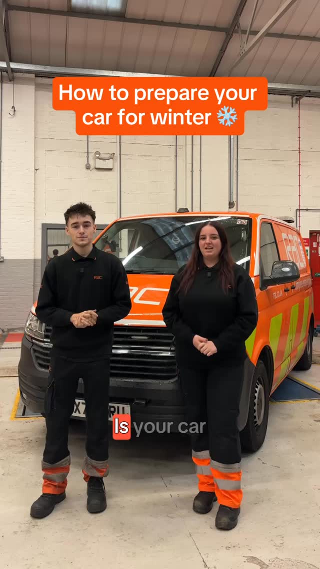 Is your car winter-ready? ️ RAC apprentices, Chloe and Kieran, share ...