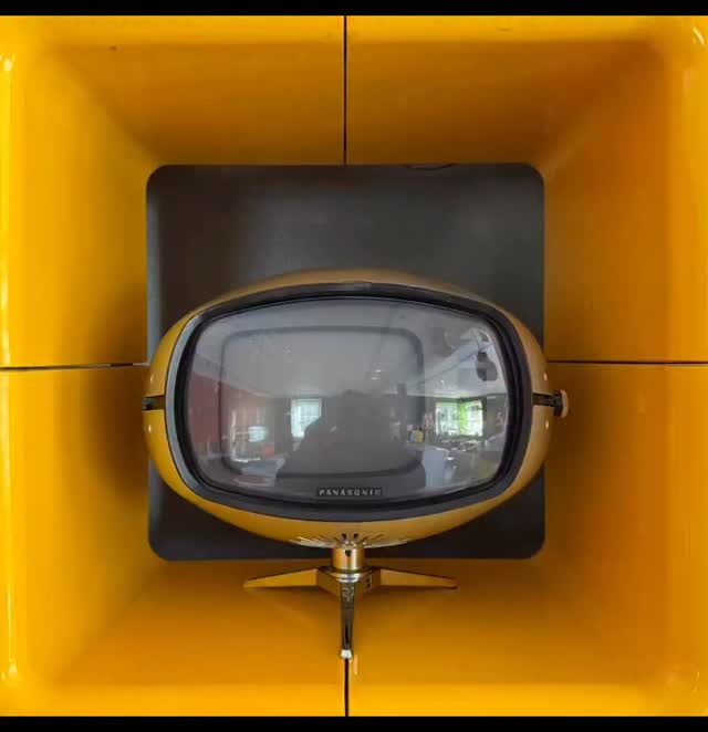 Vintage Panasonic TR-005 Orbitel TV with Spherical Design