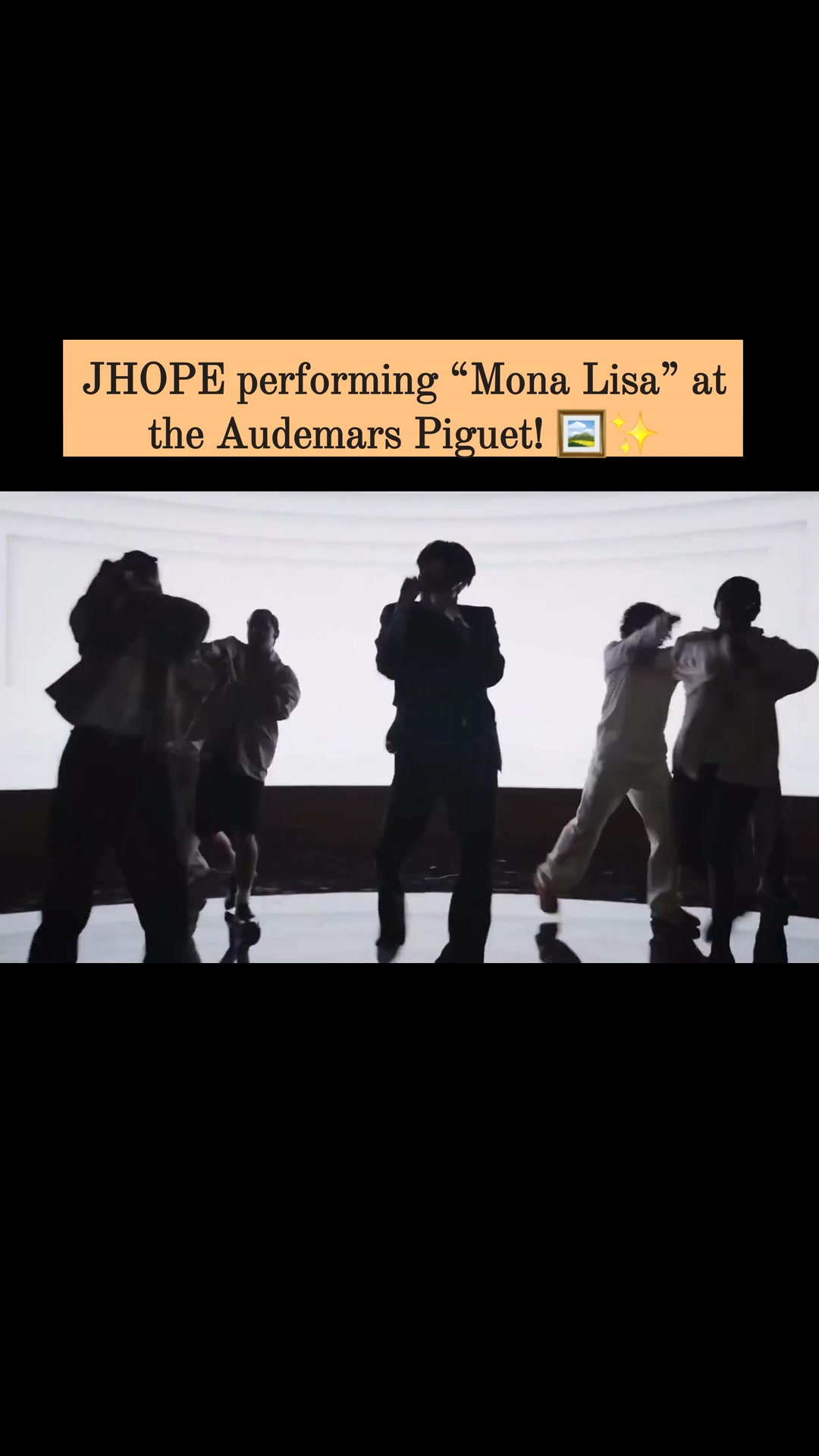 #JHOPE performing “Mona Lisa” at the Audemars Piguet! 🖼 ️ ...