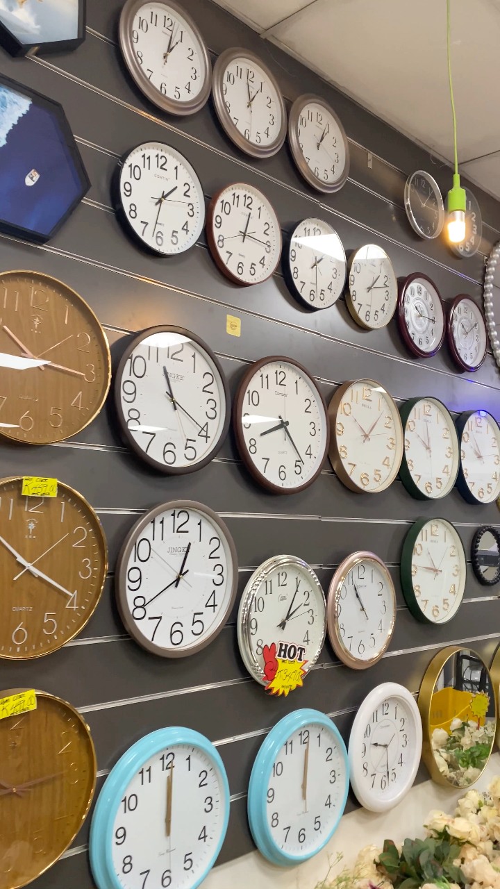 New wall clocks just landed! 🕒 Don’t let time pass you by 😉 Assorted ...