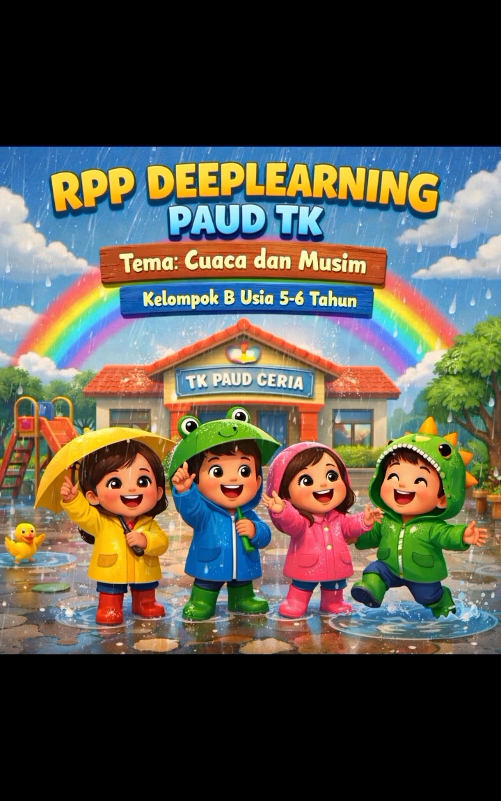 RPP DEEPLEARNING Pembelajaran Mendalam PAUD TK Tema Cuaca & Musim ...