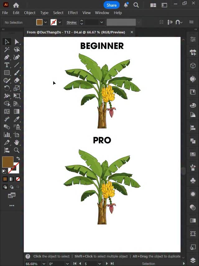Adobe Illustrator 2026 - Tips to create Drop Shadow effect for Trees ...