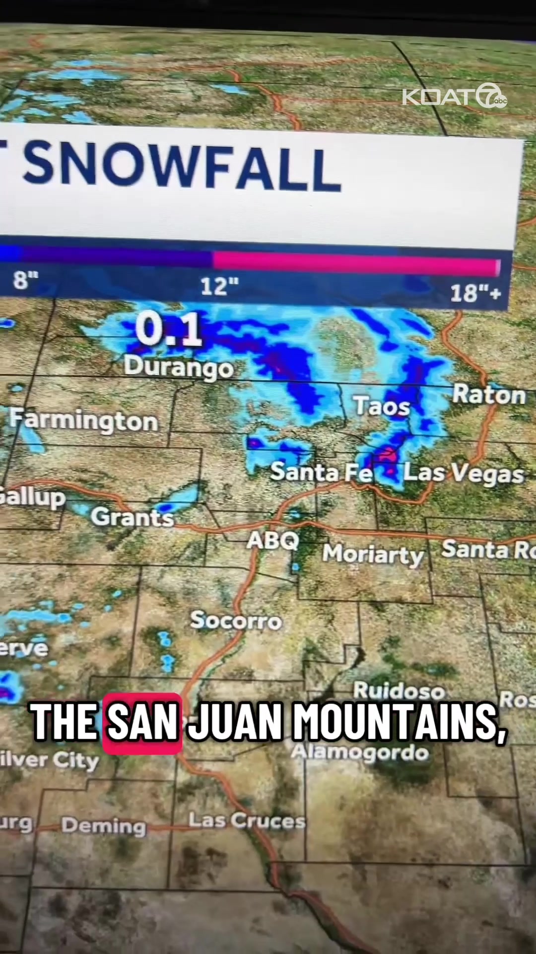 Significant storm moving into New Mexico and expected across several ...