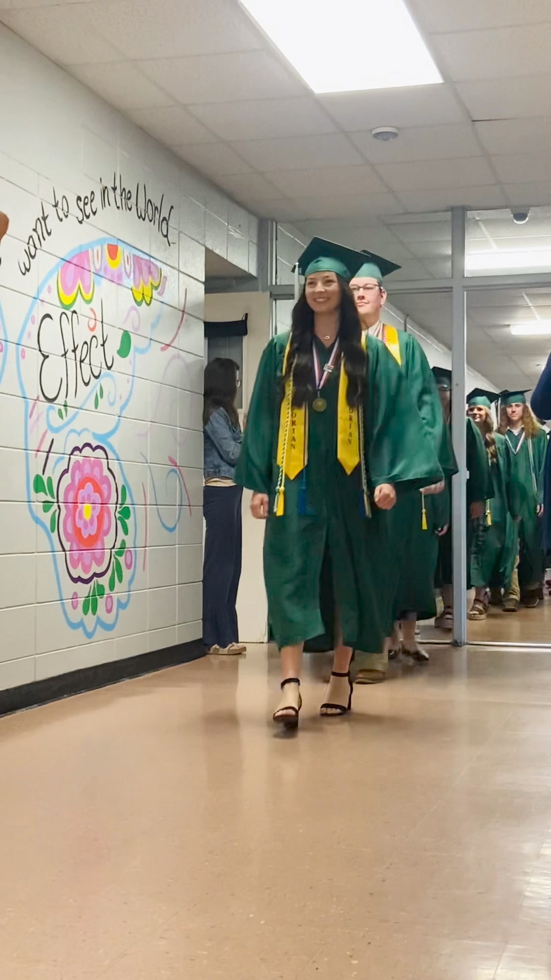WHS class of ‘24 graduation walk 🎓💚 | Waterloo High School | Facebook