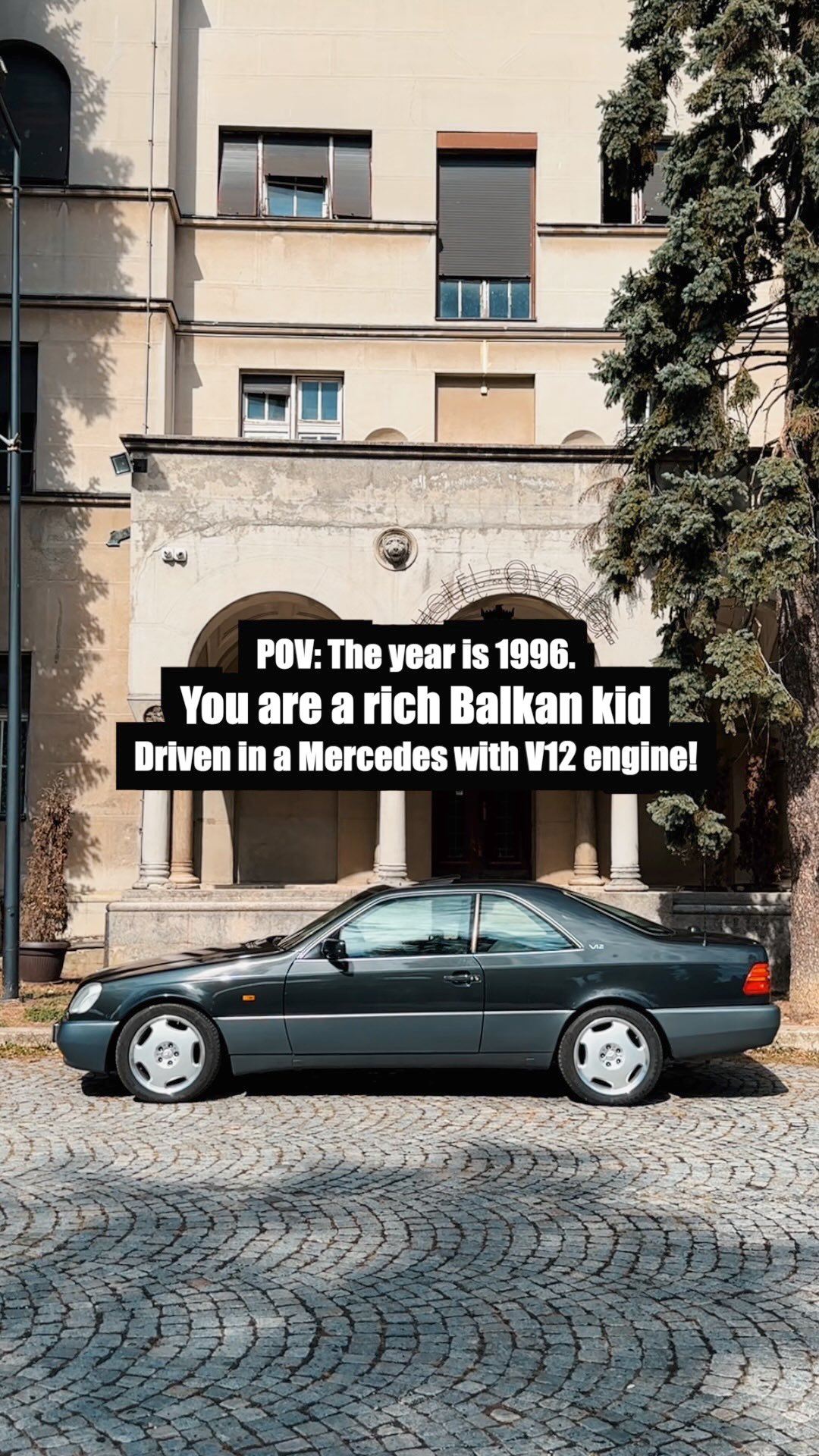 POV: The year is 1996. You are Balkan kid who is riding with your rich ...