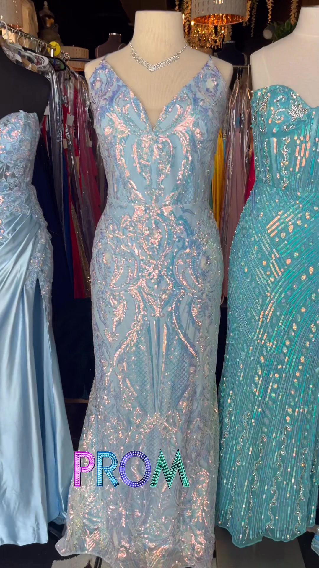 open lace back dress Long V-Neck Prom Dress with Open Back
