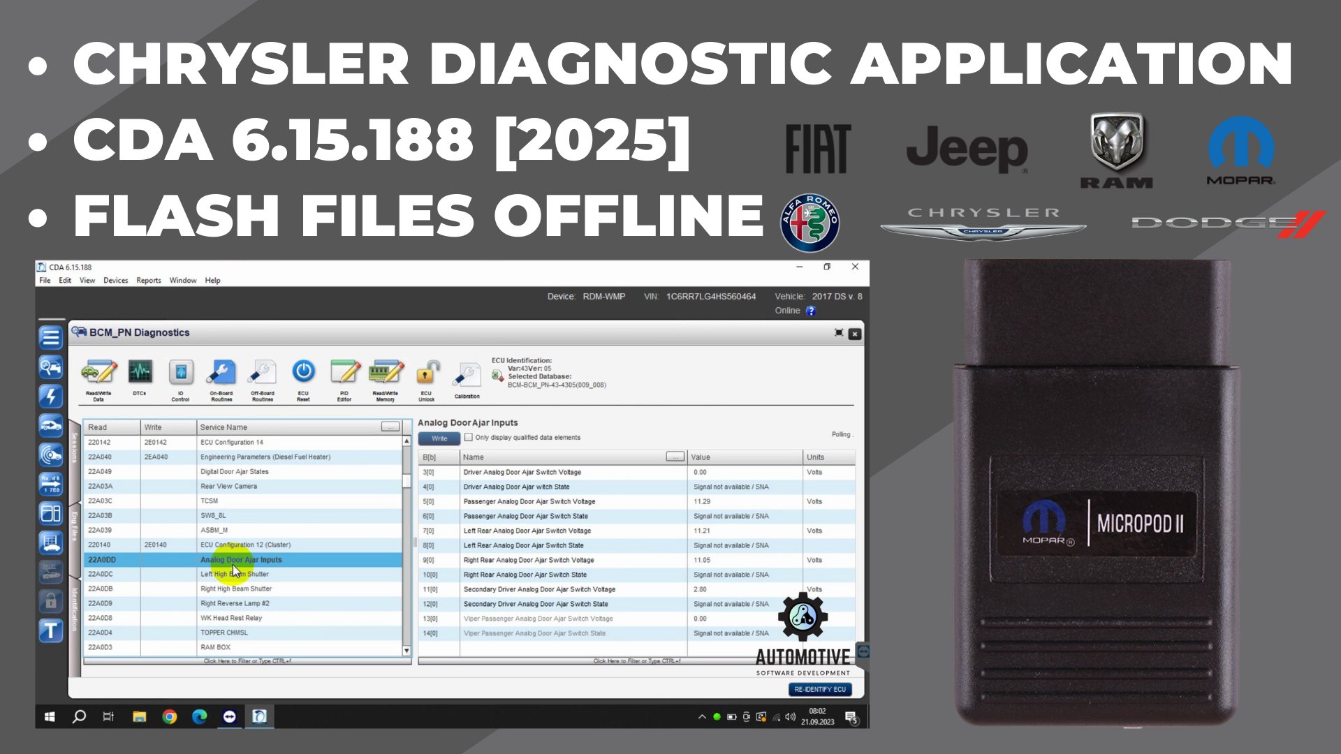 - CDA 6.15.188 [2025] - FCA Group : Jeep - Chrysler- Dodge - Flash ...