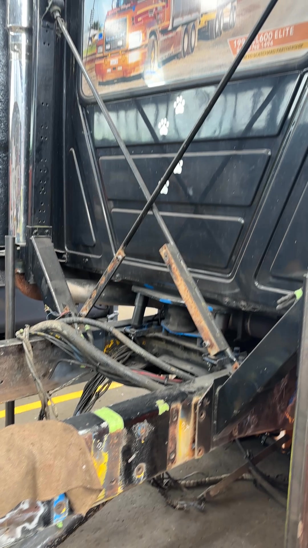 Some more progress on the Mack rebuild. Rails are in and welded. Flitch ...