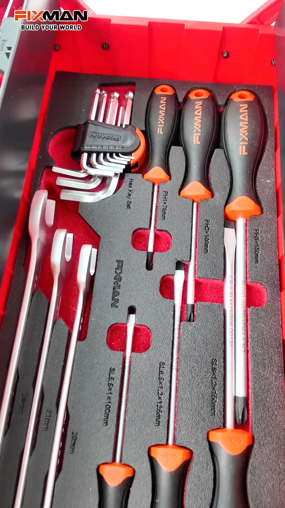 #FIXMAN 57pcs tool set adopts a three-layer design😄, which can ...