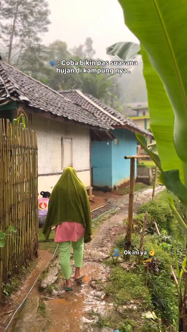 Suasana hujan di kampung secandu ini . - #reels #hujan #kampung # ...