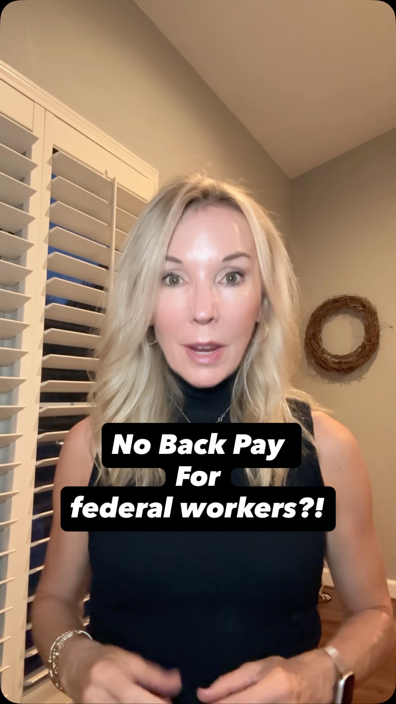 With the latest threat of no back pay for federal@workers@when the