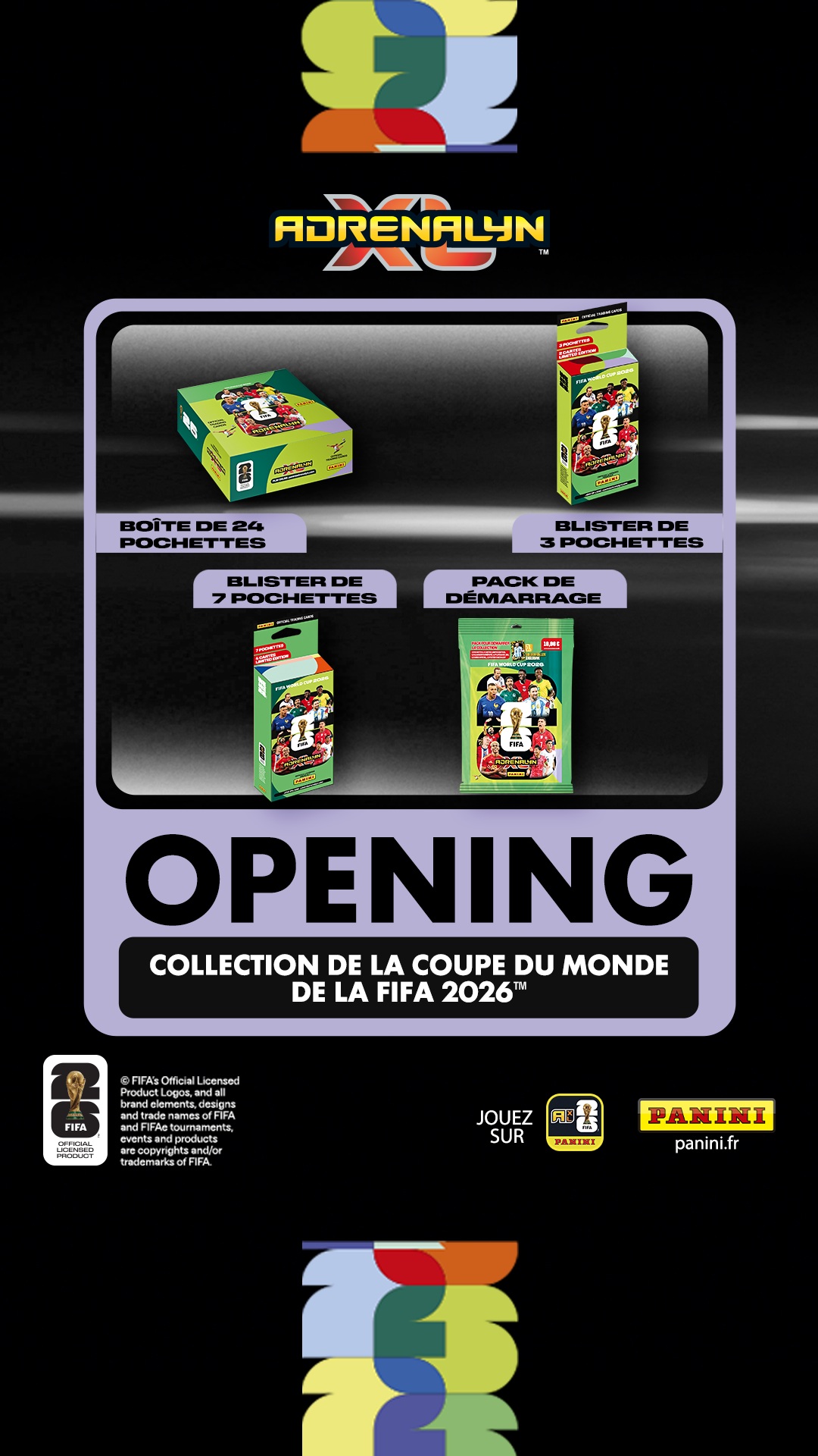 Panini Tour De France 2026 – Pack Démarrage Album + 4 Pochettes (20 Stickers) – Collection Officielle