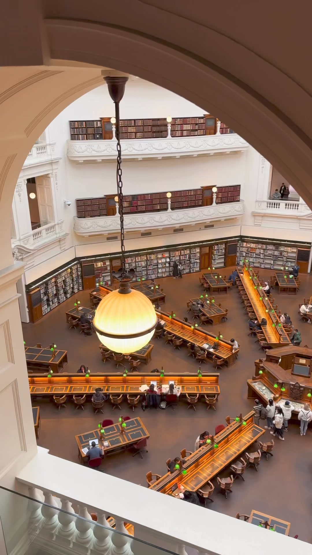 A 110-year-old icon of Melbourne 🫶 📍 La Trobe Reading Room at State ...