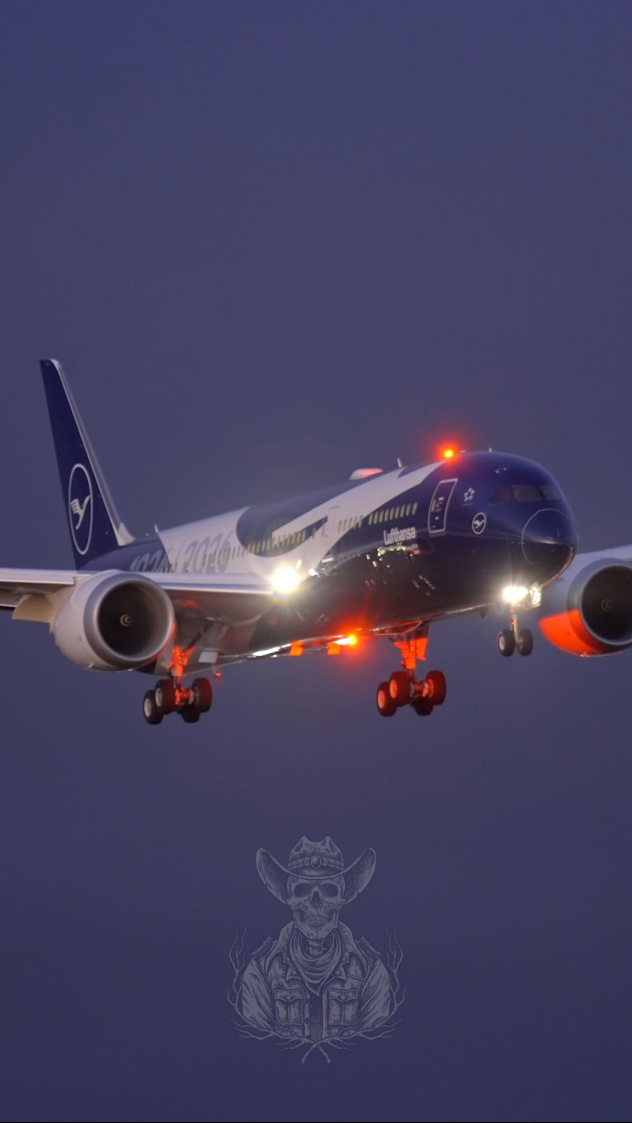 Preview of Lufthansa 100 Year anniversary special livery 787-9 D