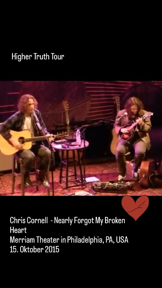 Chris Cornell's Higher Truth tour at Benaroya Hall in Seattle