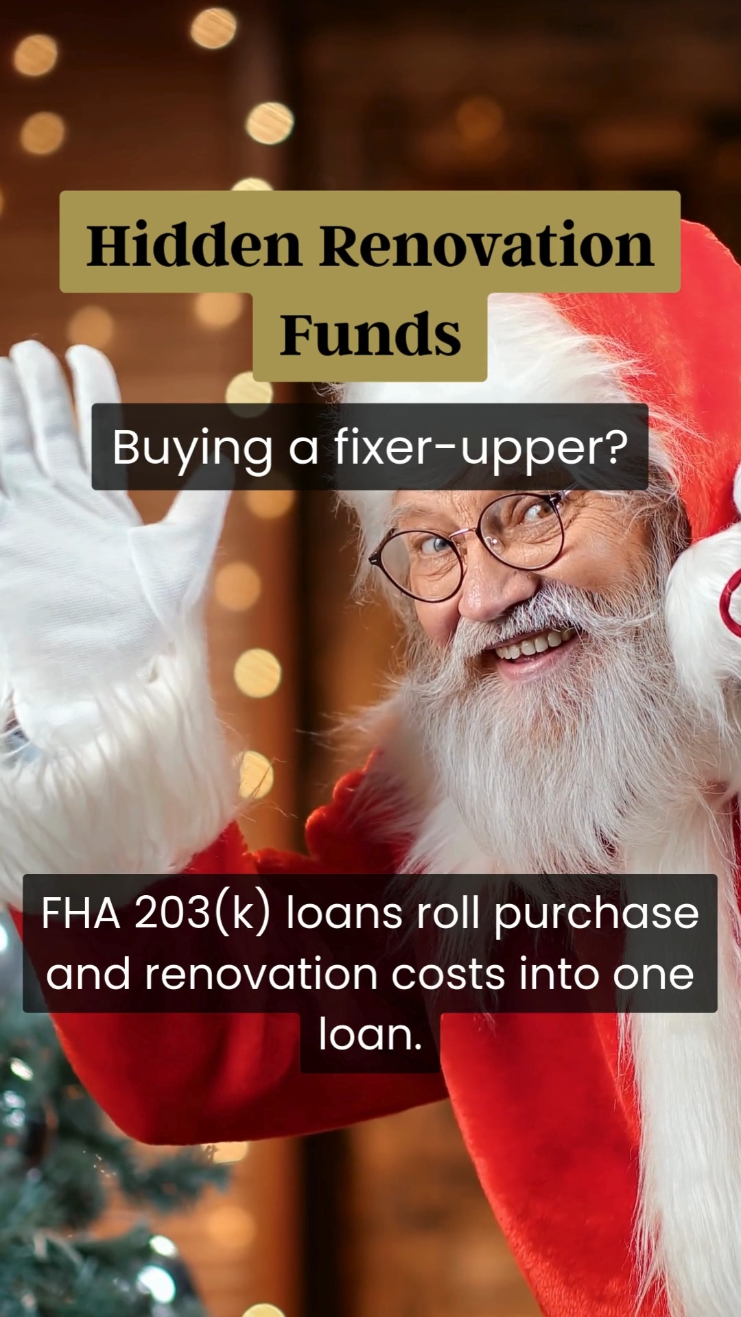 Renovation Expenditures During The Holidays Reference: Hidden Renovation Funds A Christmas Surprise In Your Home Sitting