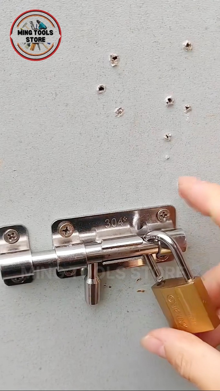 Door Security Slide Latch Lock 🛠️ | Ming Tools | Facebook