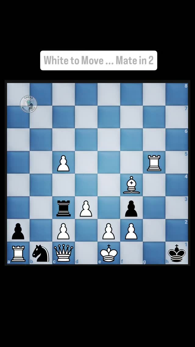 White to Move...Mate in 2 🧠⬇️ . . . . . . . . #chess #chessgame # ...