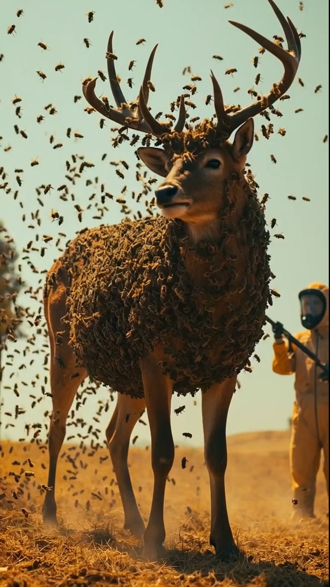 A unique wildlife rescue moment as a team intervenes to help an animal ...