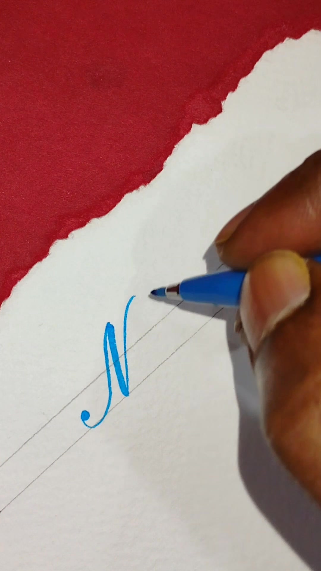 How to write Mm in brush calligraphy easily. #calligraphy #art # ...