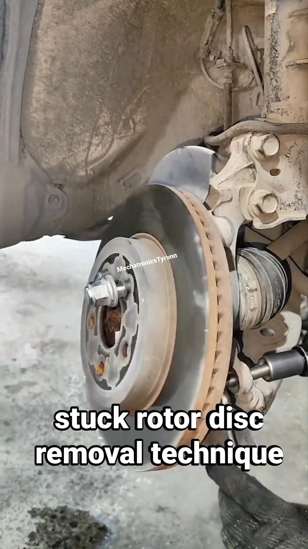 #car #tips stuck rotor disc removal #mechanic #tutorial #removal # ...