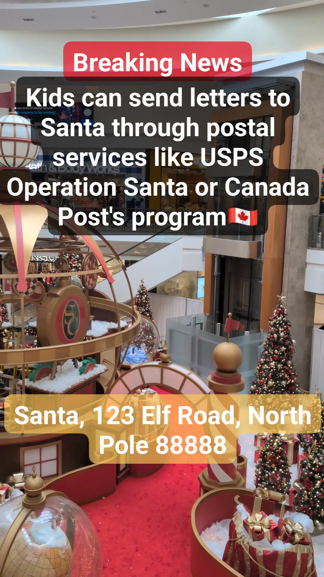 Kids can send letters to Santa through postal services like USPS ...