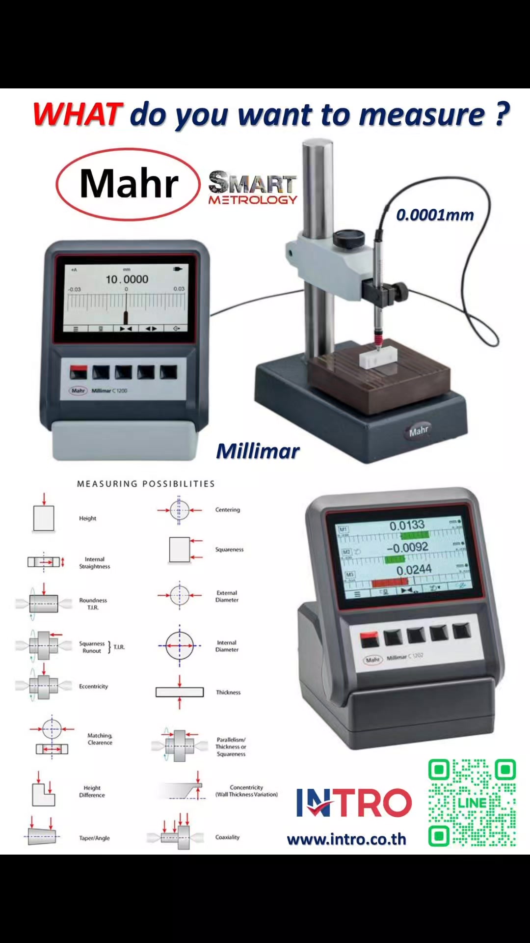 Mahr : Millimar >>>0.0001mm resolution. Length measuring instruments ...