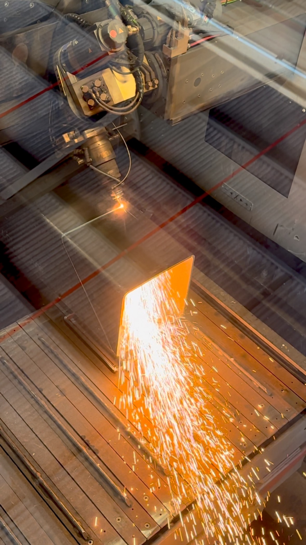 Clean. Precise. Powerful. ⚡️ Our LaserTube LT24 making easy work of a ...