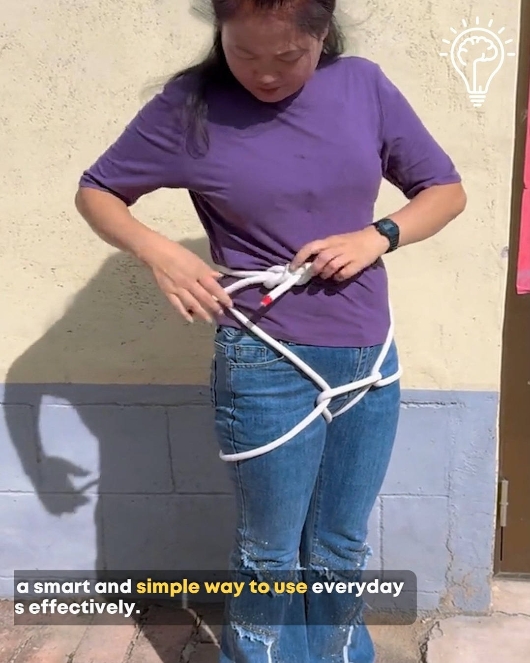 Creative Trick Turning Rope Into Belt. #SmartHack #CreativeIdea # ...