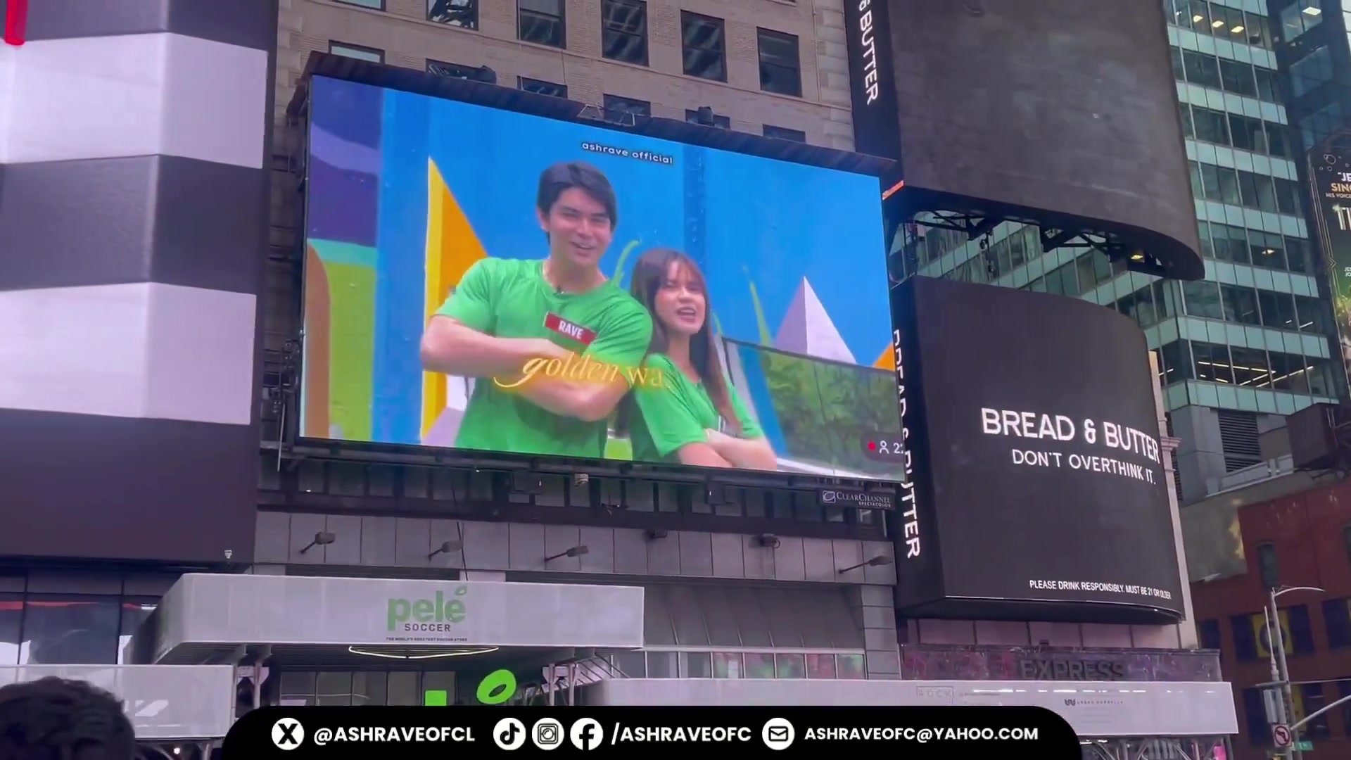 Daytime view of our ASHRAVE LED Billboard at Times Square, New York ...