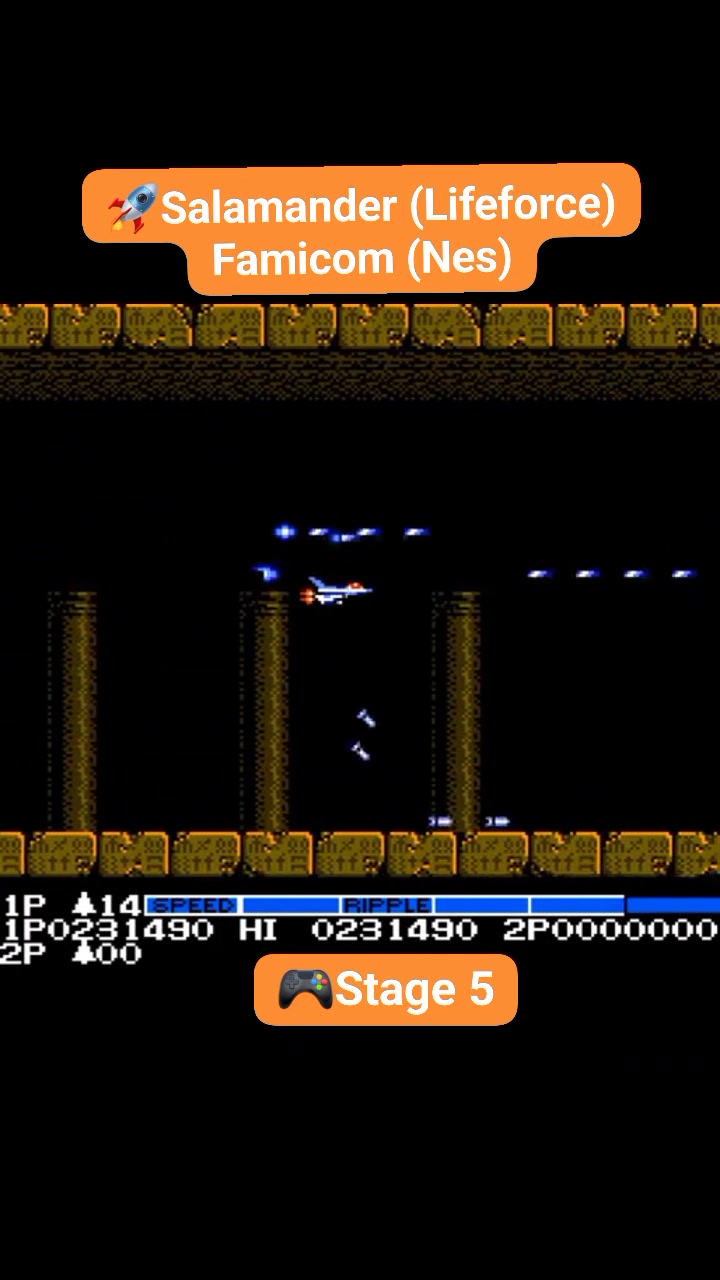 🚀Salamander (Lifeforce) Famicom(Nes) 🎮Stage 6 Final + Ending