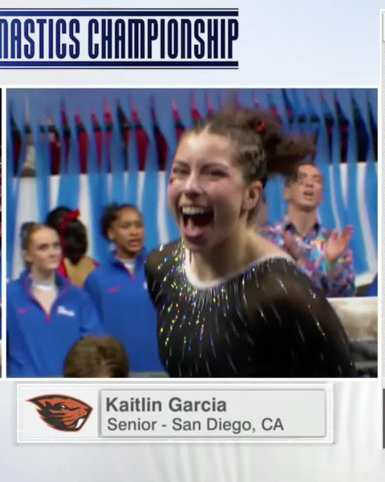 Floor routines for Oregon State Gymnastics tonight were 🔥📈 Miller - 9. ...