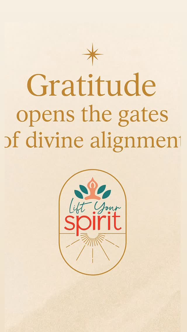 Gratitude opens the gates of divine alignment. This morning, I’m giving ...