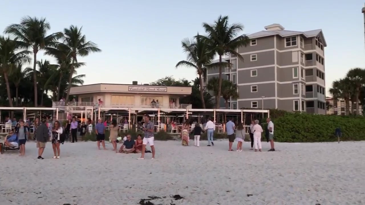 Sunset at the Turtle Club after dinner with John and Carla from Milford. | Tom DesRochers