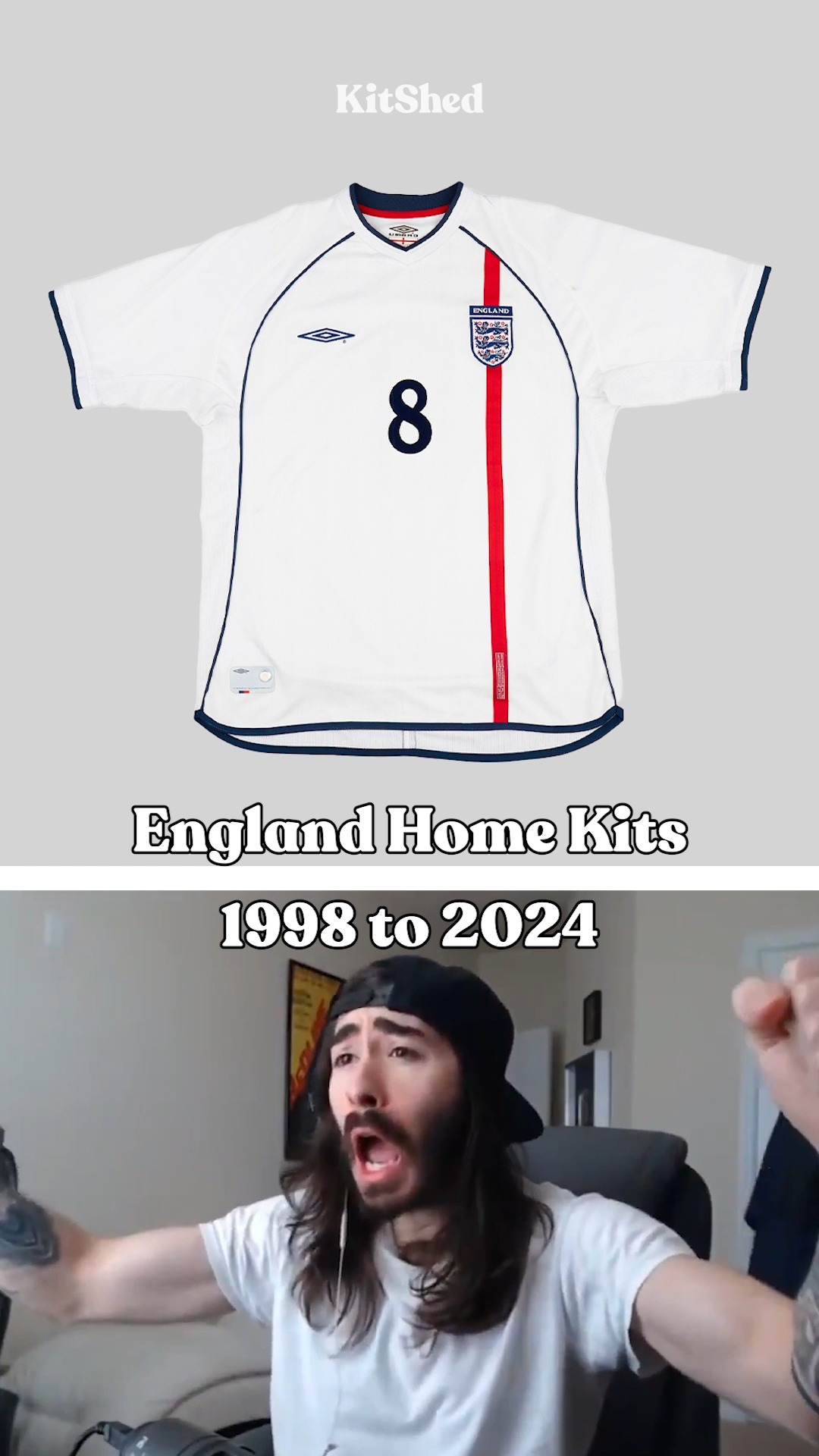The shirt that defined a generation… England 1998. ⚽🦁” The