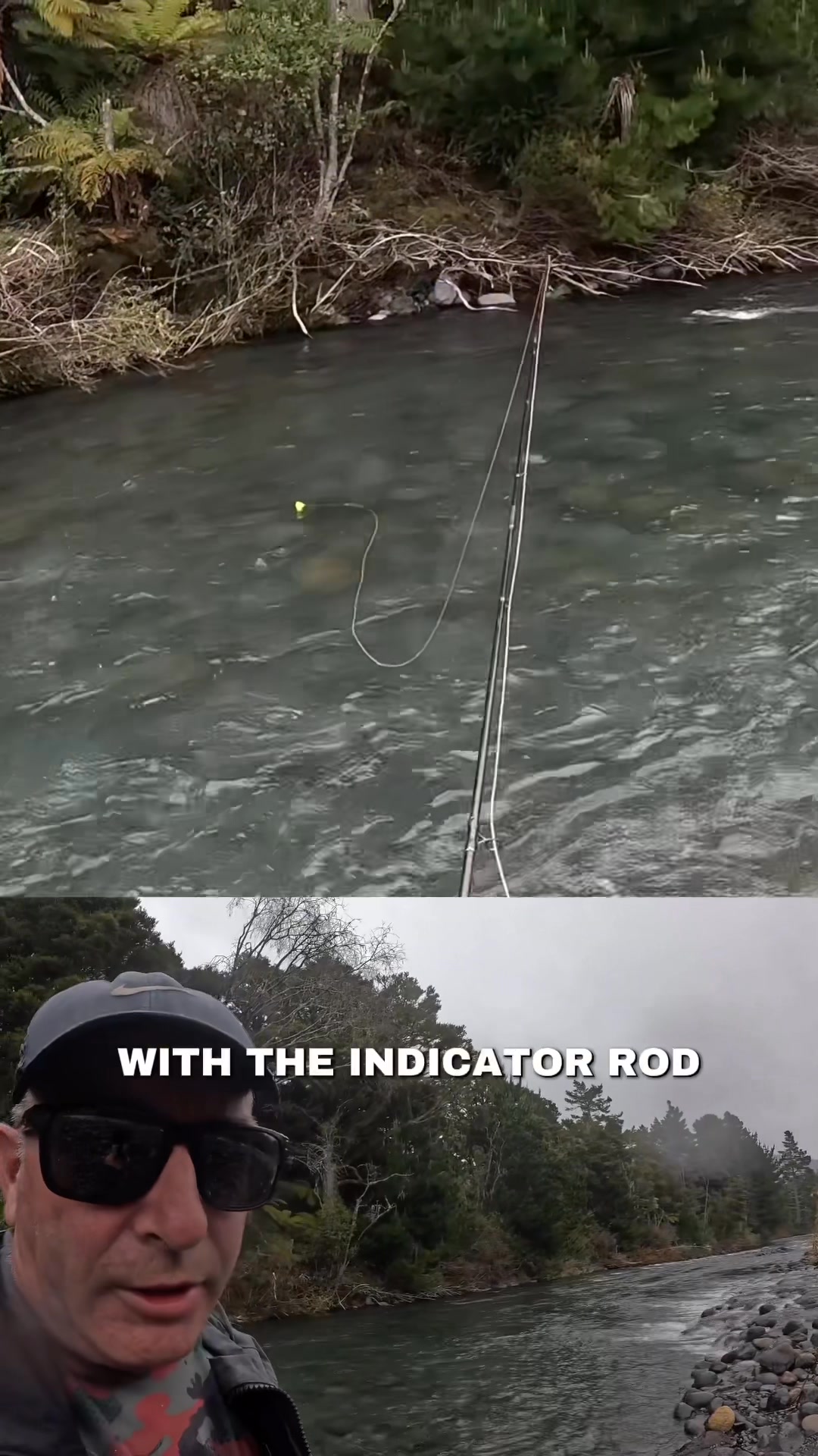 Another stint on my fav river with my indicator rod, using a jelly glo ...