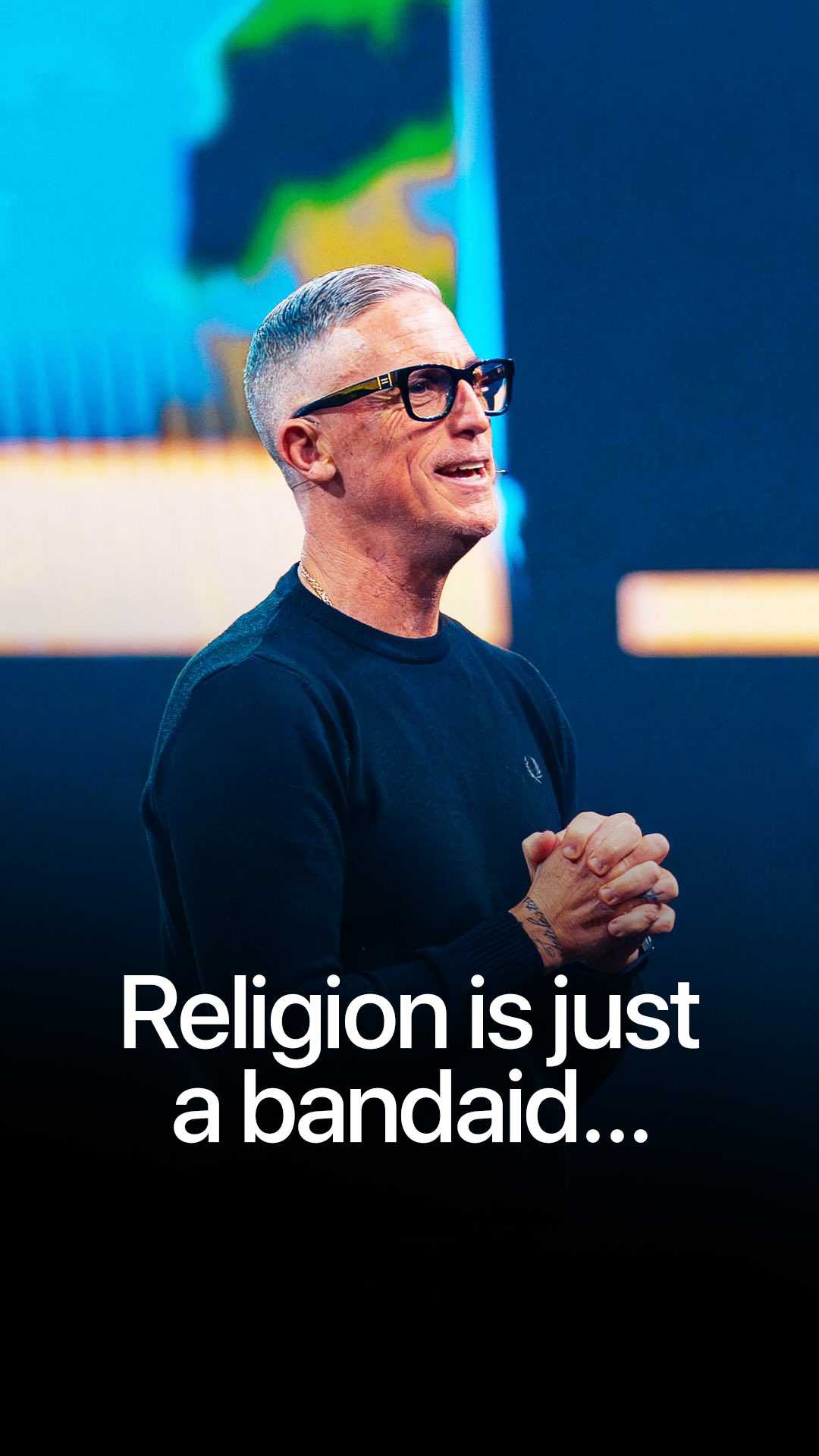 Religion just puts bandaids on wounds. Jesus cleanses and heals them ...