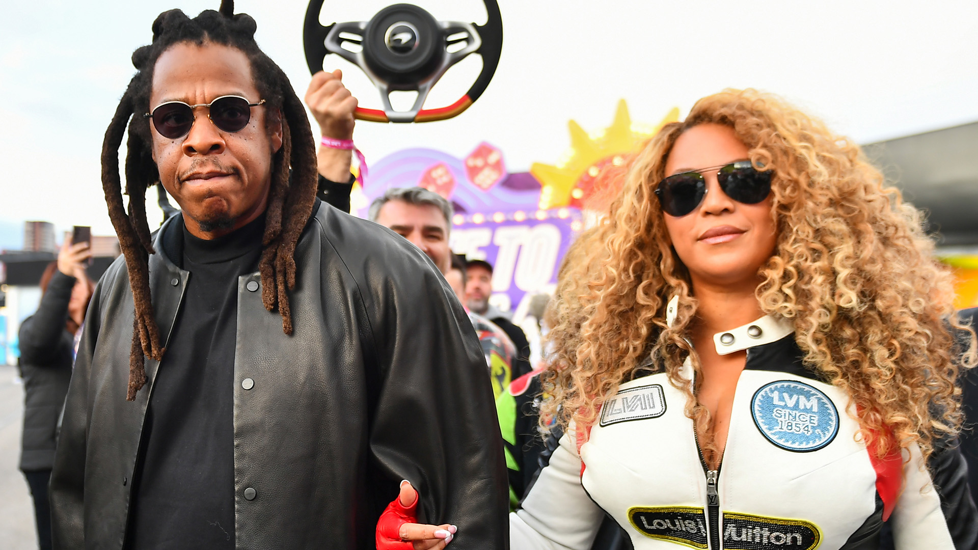 Beyoncé and JAY-Z attended F1 in Las Vegas, taking turns riding shotgun ...
