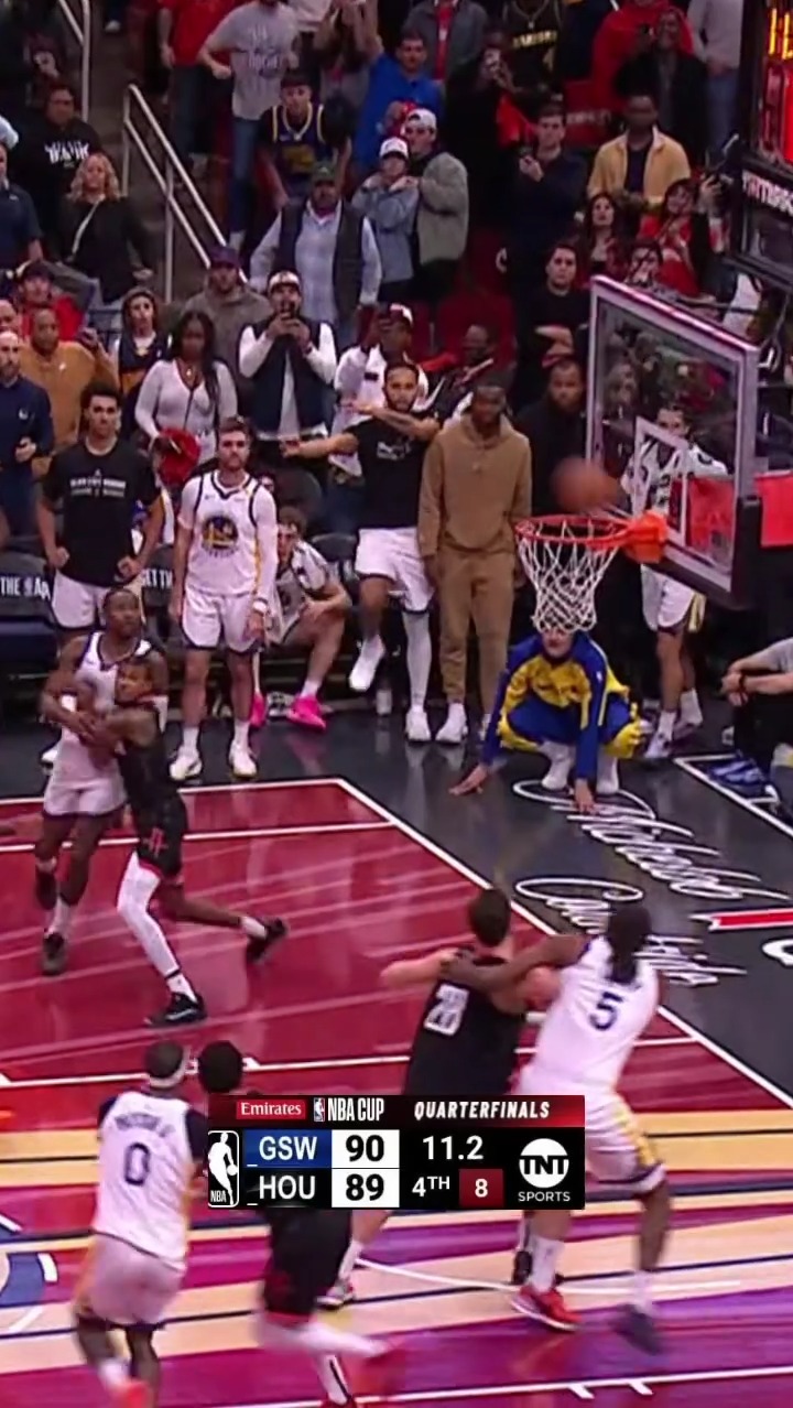 The THRILLING finish of Houston Rockets/Warriors 2024 Emirates NBA Cup ...