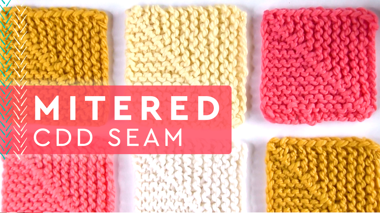 Studio Knit - Learn to knit mitered squares CDD spine seam... | Facebook