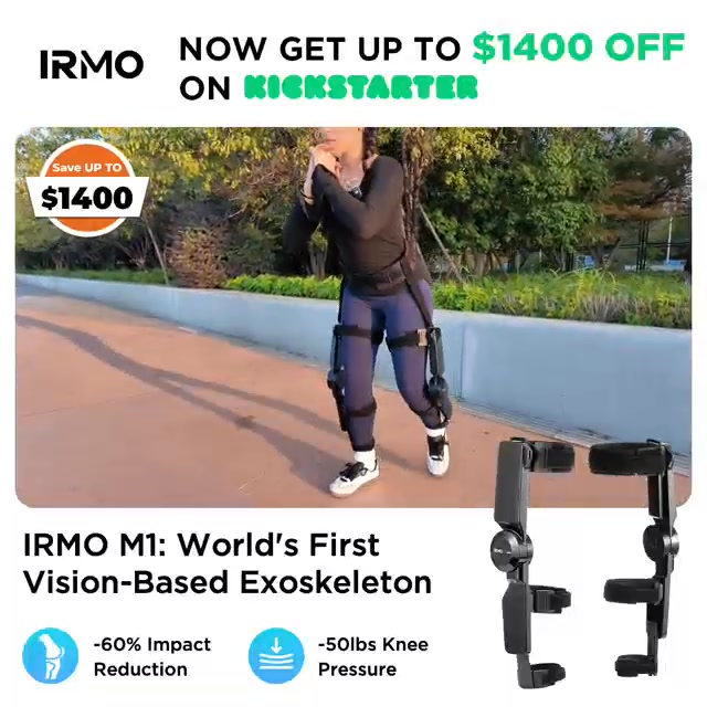 IRMO:World's First Vision-Based Exoskeleton 🎯AI Analyse Gait/Movement 📸 ...