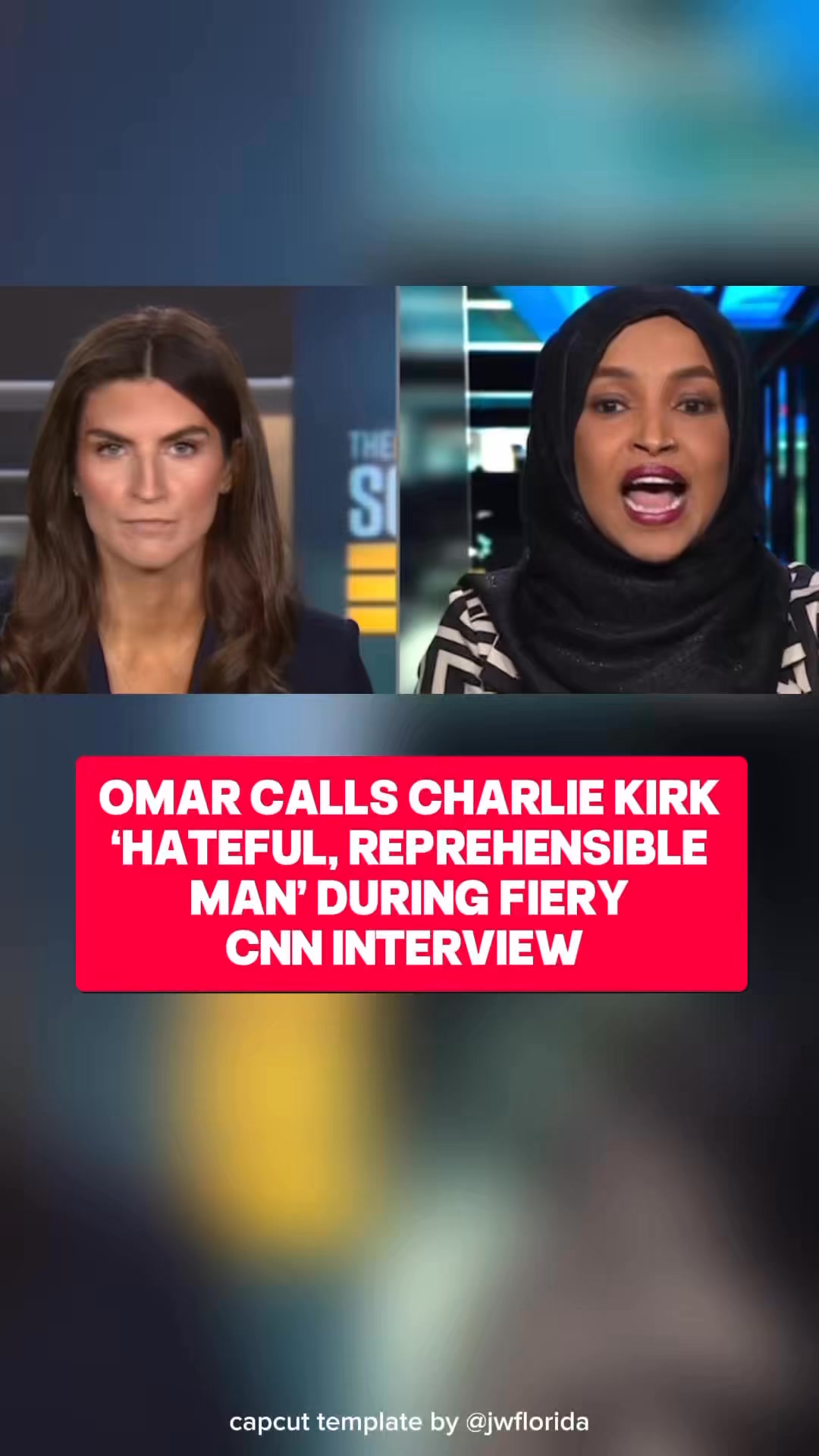 OMAR CALLS KIRK ‘HATEFUL, REPREHENSIBLE MAN’ DURING FIERY CNN INTERVIEW ...