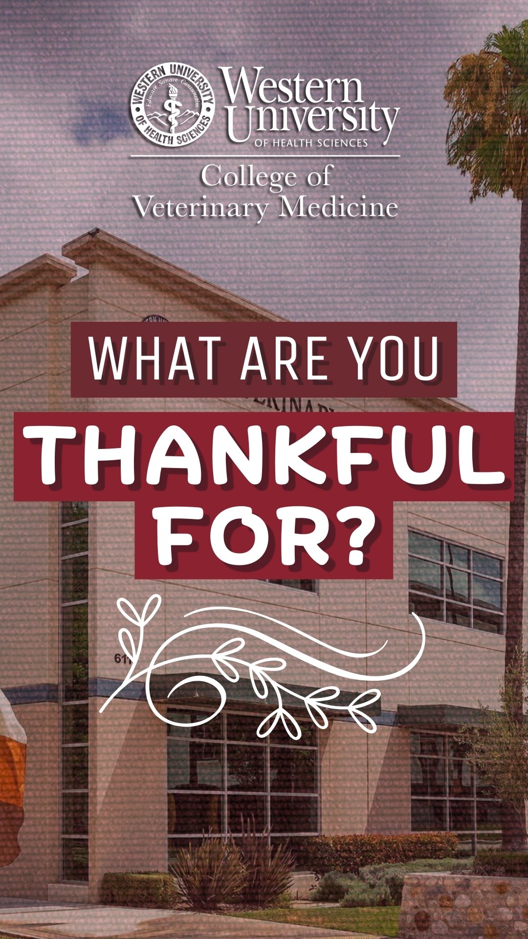 Our WesternU CVM community is filled with passionate students, and ...