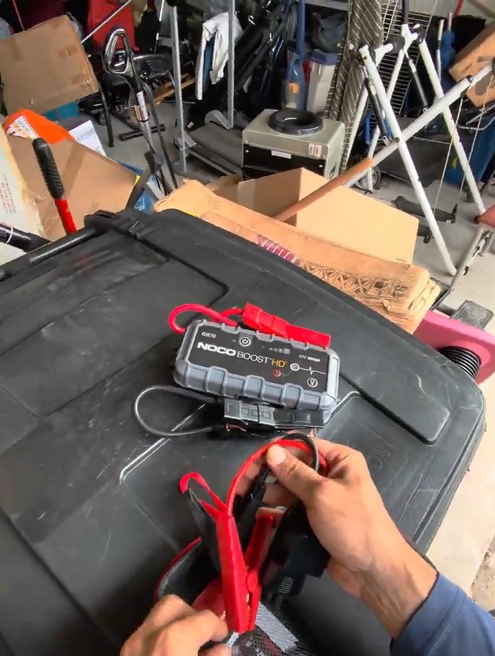 Unc called me out to show him how to use his own jumpbox properly. # ...
