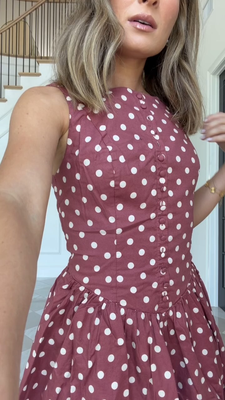 Abercrombie Polka Dot Mini Dress Try-On Haul