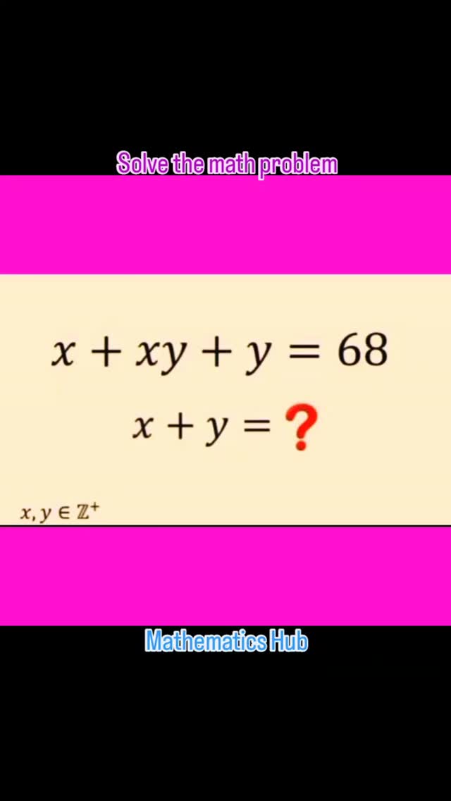 Solve the math problem #mathproblems #viralreels #viral #maths ...